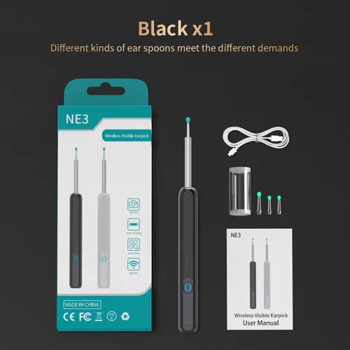 OtoScope+® Limpiador de oído cámara 4k📸 + Obsequios de 4 cabezales