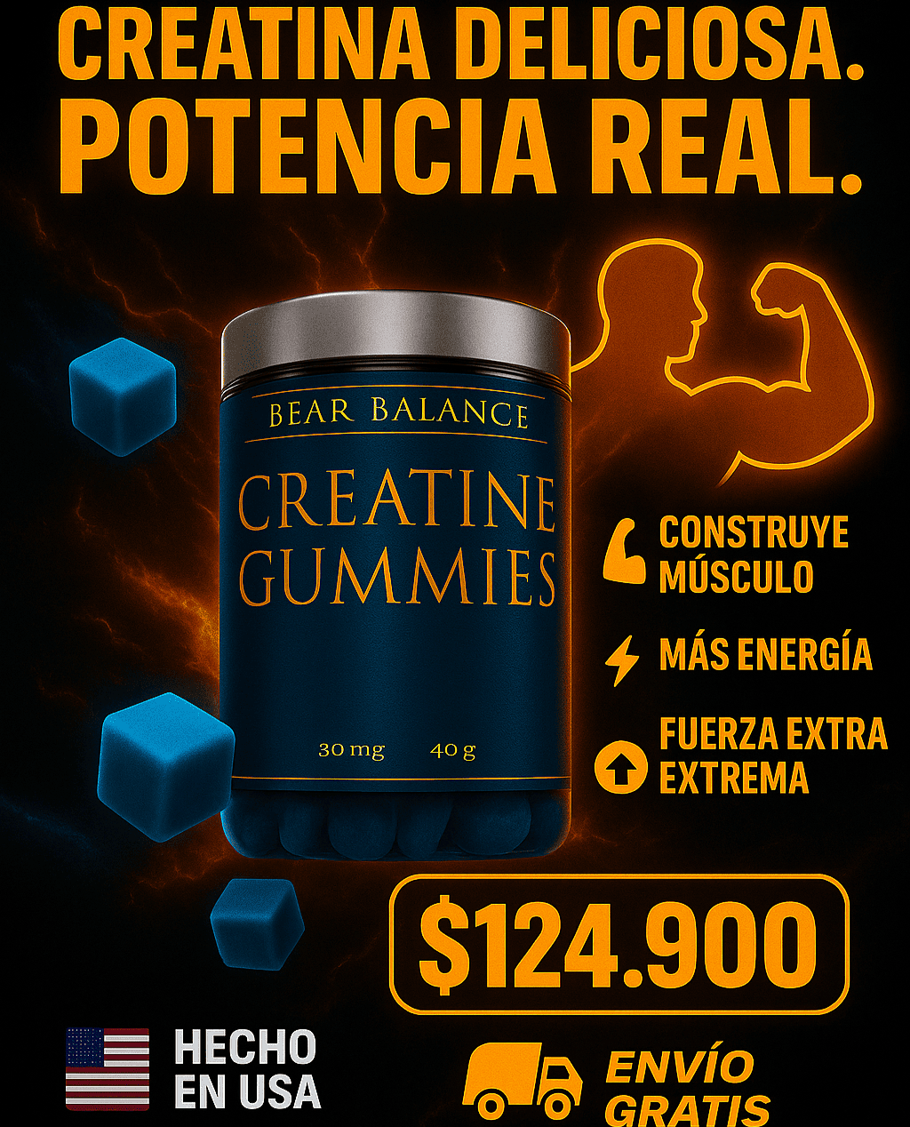 BEAR BALANCE® gomitas Creatina
