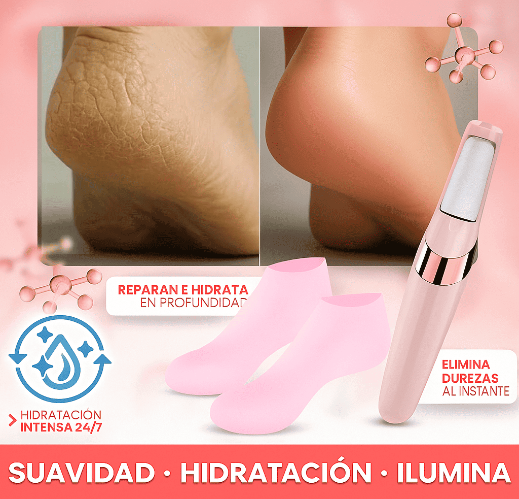 Combo removedor de callos + medias hidratantes de silicona