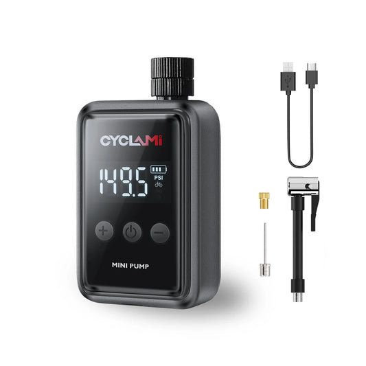 CYCLAMI Mini Bomba Eléctrica Portátil con Pantalla Digital